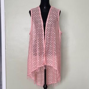 COPY - Pink shawl vest